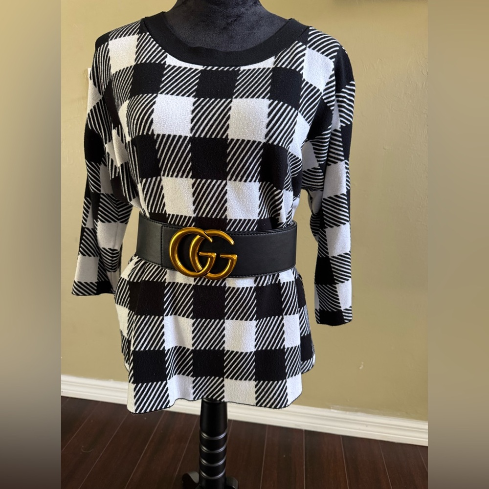 Max Studio Houndstooth Sweater